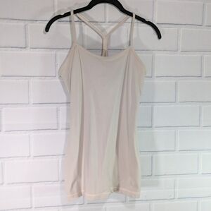 Lululemon Pale Blush Pink Y Back Shelf Bra Athletic Top